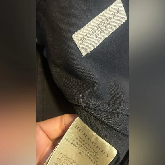 Men’s Burberry Brit Jacket - Willson -Black- Size MCotton. Made in Portugal. Men